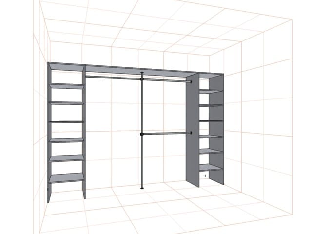 Sliding 4 Door Fitted Wardrobe - DC Sliding Wardrobes Aberdeen